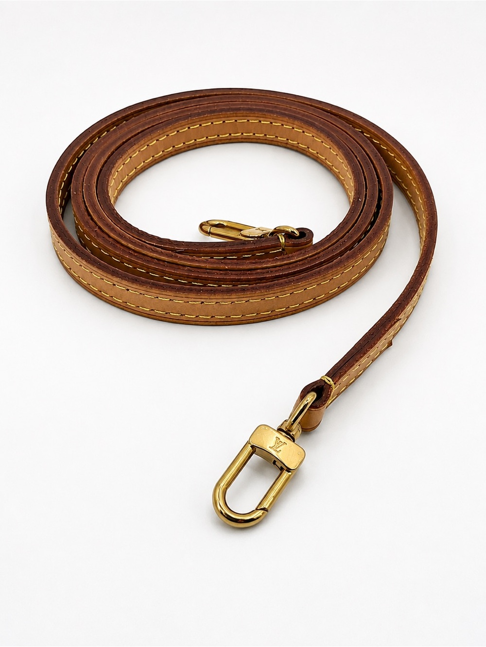 Louis Vuitton Vachetta Leather Shoulder Strap Gold Hardware